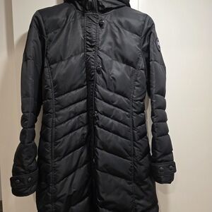 Women's Black Quilted Coat